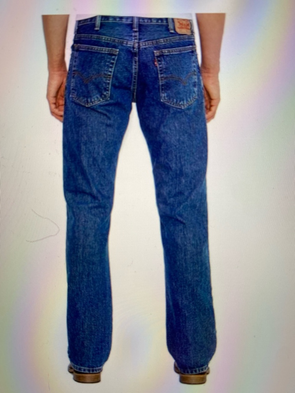 Levi Strauss original 501 indigo denim blue jeans five pocket preppy durable